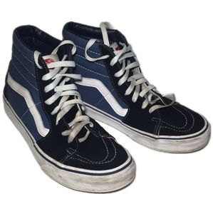 Vans Men’s Black & Blue Tops Shoes Sz 7.5